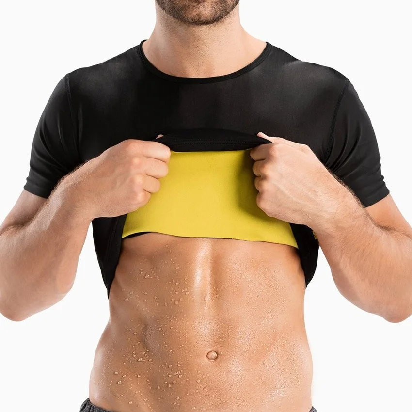 Sauna T Shirts Men Flat Belly  - огляд і ціна Wetsuit Men