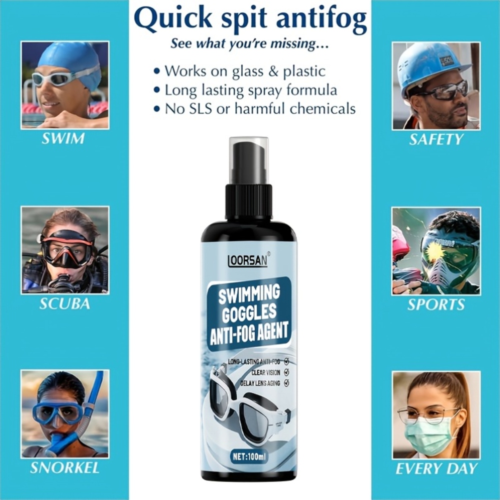 LOORSAN 100ML Goggles Anti-Fog - огляд і ціна Goggles Swim