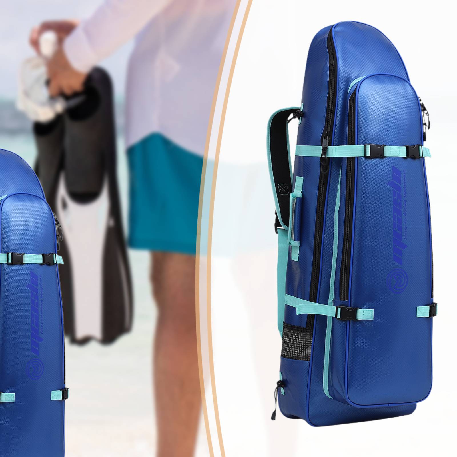 Long Fins Bag Portable Scuba D - огляд і ціна Flippers Swimming